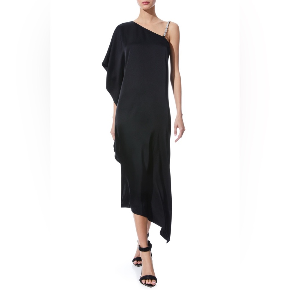 Tae Crystal Strap Asymmetric Maxi Dress by Alice & Olivia